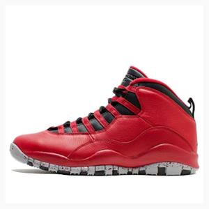 Air Jordan 10 Nike Retro 30TH Bulls Over Broadway Tênis de Basquete Masculino Vermelhas Pretas | JD-843HQ