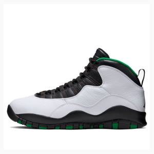 Air Jordan 10 Nike Retro Seattle Tênis de Basquete Masculino Verdes Pretas Branco | JD-250RT