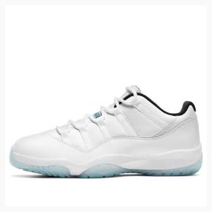 Air Jordan 11 Nike Retro Low Legend Tênis Masculino Branco Azuis | JD-567BU