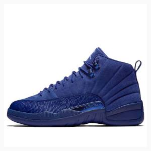 Air Jordan 12 Nike Retro Tênis de Basquete Masculino Azuis Escuro | JD-301IN