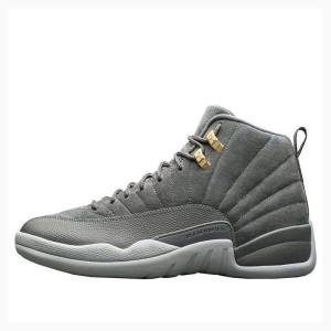 Air Jordan 12 Nike Retro Tênis de Basquete Masculino Cinzentas Escuro | JD-843YP