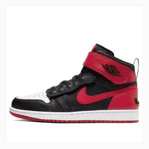 Air Jordan 1 Nike High Flyease Black Gym Red Tênis de Basquete Masculino Vermelhas Pretas | JD-208FE