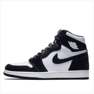 Air Jordan 1 Nike High OG Panda Tênis de Basquete Feminino Branco Pretas | JD-158XB