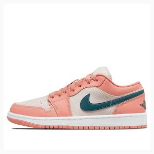 Air Jordan 1 Nike Low Light Low-Top Madder Root Tênis Feminino Rosa | JD-079GF