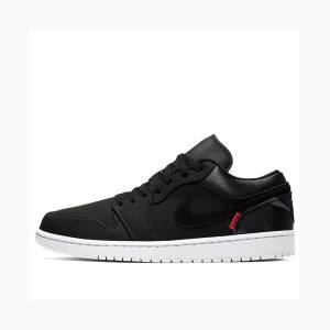 Air Jordan 1 Nike Low PSG JORDAN LEGACY Tênis Masculino Pretas | JD-906MU