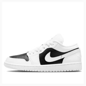 Air Jordan 1 Nike Low Panda Tênis Feminino Branco Pretas | JD-136RG