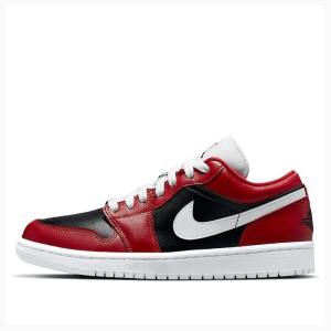 Air Jordan 1 Nike Low Reverse Chicago Flip Tênis Feminino Pretas Branco Vermelhas | JD-907AN