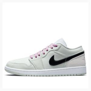 Air Jordan 1 Nike Low SE Barely Green Tênis Feminino Verdes Pretas Roxo | JD-497GH