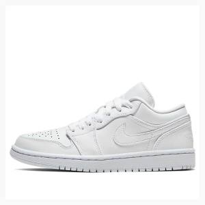 Air Jordan 1 Nike Low Triple Tênis Feminino Branco | JD-291XB