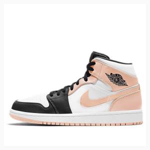 Air Jordan 1 Nike Medio Crimson Tint Tênis de Basquete Masculino Rosa | JD-203KL