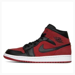 Air Jordan 1 Nike Medio Gym Tênis de Basquete Masculino Vermelhas | JD-682FE