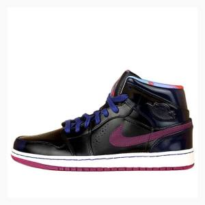 Air Jordan 1 Nike Medio Nouveau Year of the Horse Tênis de Basquete Masculino Pretas Azuis Roxo | JD-302RP