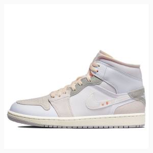 Air Jordan 1 Nike Medio SE Craft Phantom Tênis de Basquete Masculino Branco | JD-316ZN