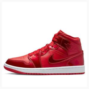 Air Jordan 1 Nike Medio SE Pomegranate Tênis de Basquete Feminino Vermelhas | JD-520LZ