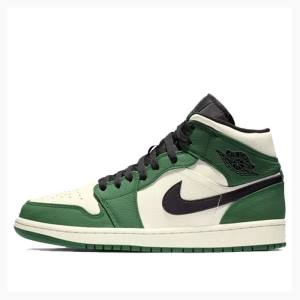 Air Jordan 1 Nike Medio SE Tênis de Basquete Masculino Verdes | JD-638VE