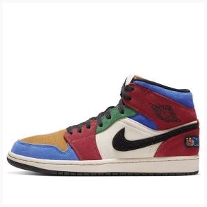 Air Jordan 1 Nike Medio The Great Tênis de Basquete Masculino Multicoloridas | JD-598UN