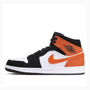 Air Jordan 1 Nike Medio Tênis de Basquete Masculino Laranja | JD-408SV