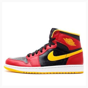 Air Jordan 1 Nike Retro High OG Atlanta Hawks Tênis de Basquete Masculino Vermelhas Amarelas | JD-615HN