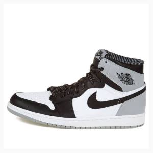 Air Jordan 1 Nike Retro High OG Baron Tênis de Basquete Masculino Pretas Branco Cinzentas | JD-740NV