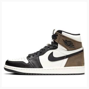 Air Jordan 1 Nike Retro High OG Tênis de Basquete Masculino Pretas Branco Marrom | JD-968VL