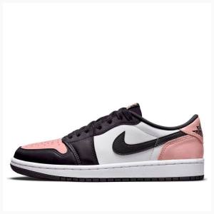 Air Jordan 1 Nike Retro Low OG Bleached Coral Tênis Masculino Branco Pretas Rosa | JD-076XG