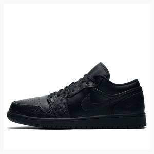 Air Jordan 1 Nike Retro Low Triple Tênis Masculino Pretas | JD-759QT