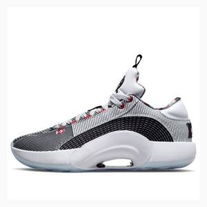 Air Jordan 35 Nike Low Quai 54 Tênis Masculino Pretas Branco Vermelhas | JD-368ZG