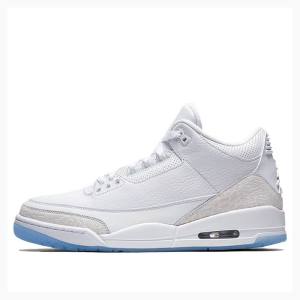 Air Jordan 3 Nike Retro Tênis de Basquete Masculino Branco Azuis | JD-213EM