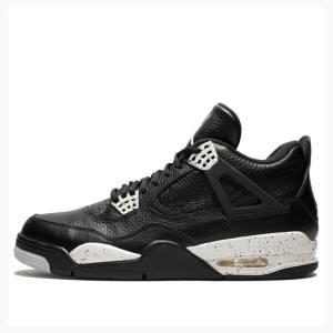 Air Jordan 4 Nike Retro LS Oreo Tênis de Basquete Masculino Pretas | JD-749MK