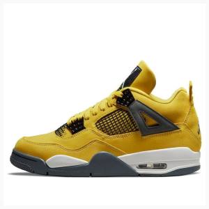 Air Jordan 4 Nike Retro Lightning Tênis de Basquete Masculino Amarelas | JD-134VB