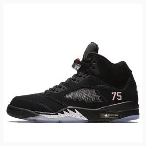 Air Jordan 5 Nike Retro BCFC PSG Paris Saint-Germain Tênis de Basquete Masculino Pretas | JD-984IW