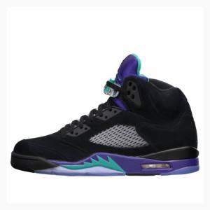 Air Jordan 5 Nike Retro Tênis de Basquete Masculino Pretas Roxo | JD-902PV