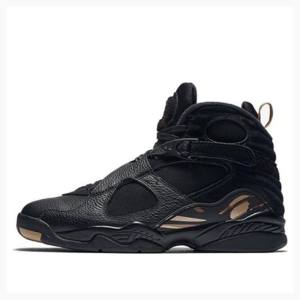 Air Jordan 8 Nike Retro OVO Metallic Tênis de Basquete Masculino Pretas | JD-938BQ