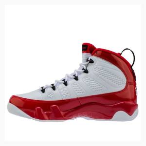 Air Jordan 9 Nike Retro Tênis de Basquete Masculino Branco Vermelhas | JD-137KR