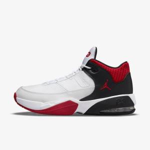 Air Jordan Nike Max Aura 3 Tênis de Basquete Masculino Branco Pretas Vermelhas | NK054JZI