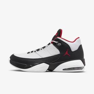 Air Jordan Nike Max Aura 3 Tênis de Basquete Masculino Branco Pretas Vermelhas | NK869YHP