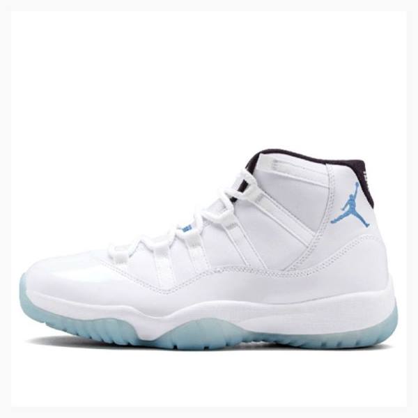 Air Jordan 11 Nike Retro Columbia Legend Tênis de Basquete Masculino Branco Azuis | JD-379CO