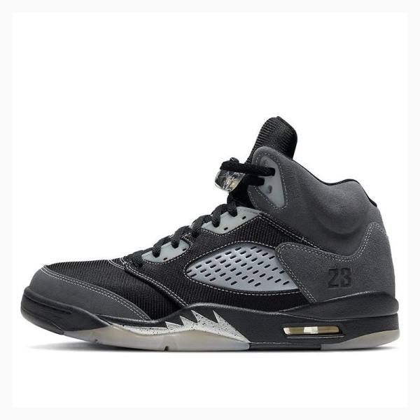 Air Jordan 5 Nike Retro Anthracite Tênis de Basquete Masculino Pretas Cinzentas | JD-736PB