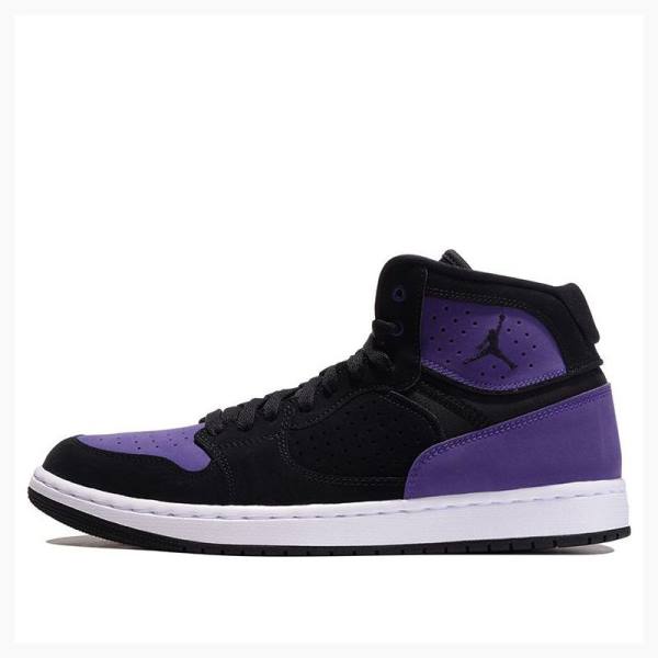 Air Jordan Nike Access Tênis de Basquete Masculino Roxo Pretas | JD-549YB