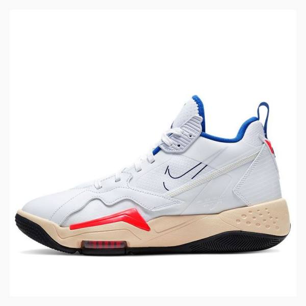 Air Jordan Nike Zoom 92 Ultramarine Tênis de Basquete Feminino Branco Azuis Vermelhas | JD-874YN